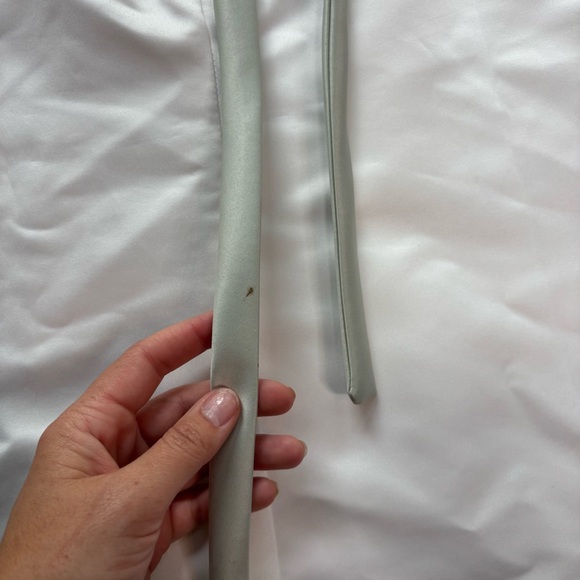 ❄️DONATING SOON! Swea Pea and lily Charming White Kids Dress with Gray Bow Sz 6 - Picture 8 of 10